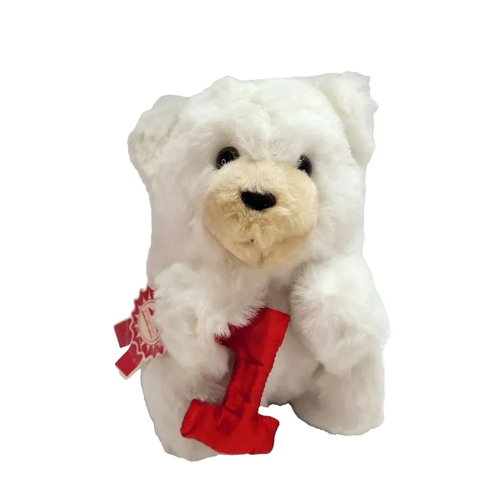 Vtg Animal Fair Polar Bear‎ Plush 8